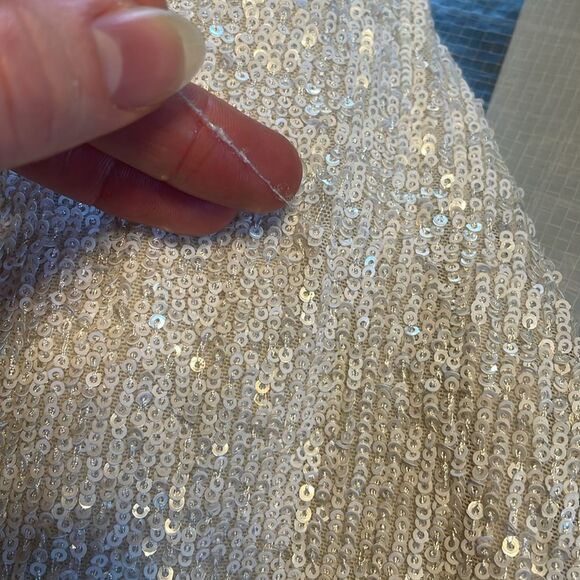 Nookie Treasure Sequin Jumpsuit in White M - Picture 12 of 13